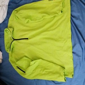 Reebok Crossfit neon green pullover jacket size L